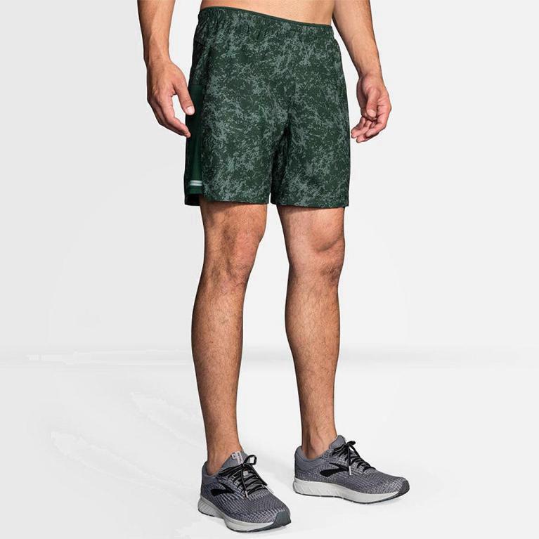 Brooks Sherpa 7 2-In-1 Mens Running Shorts Ireland Green (SXQI-96071)